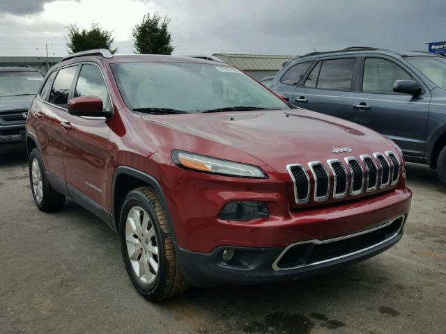 1C4PJLDSXEW159654 - 2014 JEEP CHEROKEE L BURGUNDY photo 1