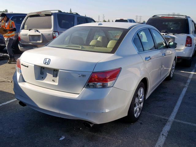 1HGCP3F85AA027313 - 2010 HONDA ACCORD EXL WHITE photo 4