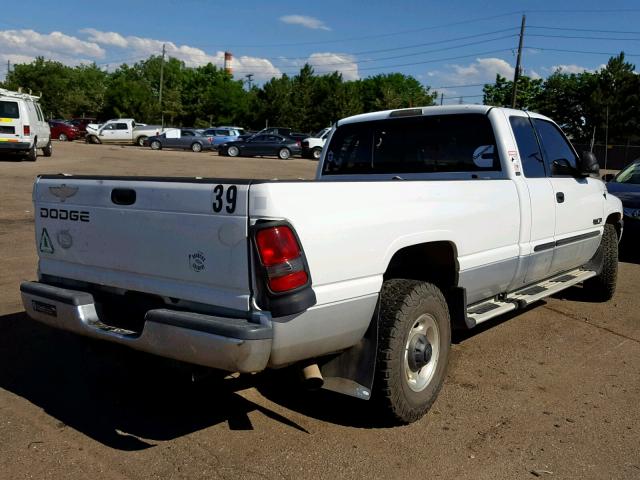 3B7KC23602M232514 - 2002 DODGE RAM 2500 WHITE photo 4