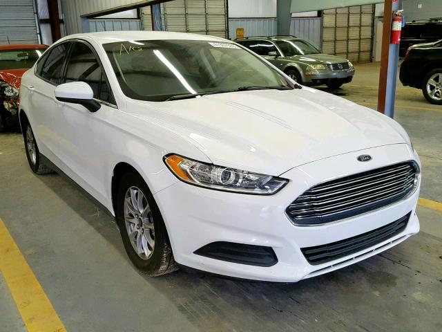 3FA6P0G74FR177027 - 2015 FORD FUSION S WHITE photo 1