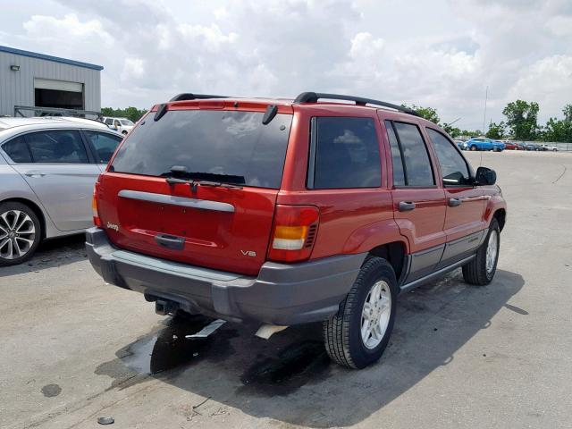 1J4GX48N53C520130 - 2003 JEEP GRAND CHER RED photo 4