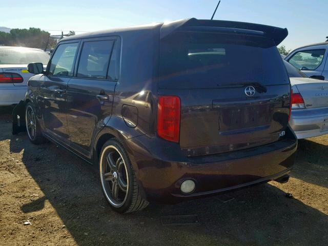 JTLKE50E891090786 - 2009 TOYOTA SCION XB 勃艮第红 照片 3