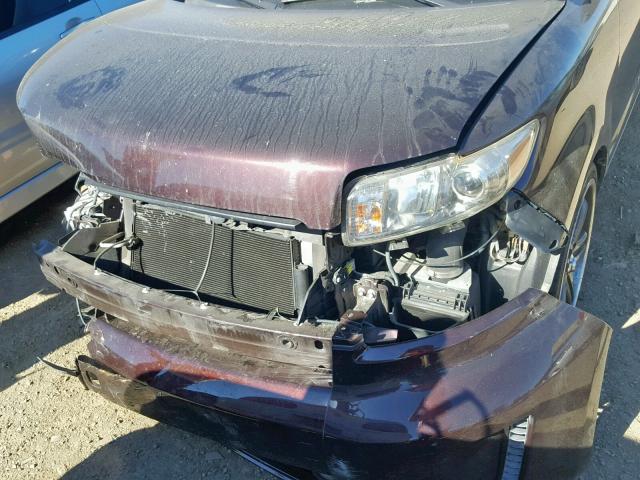 JTLKE50E891090786 - 2009 TOYOTA SCION XB 勃艮第红 照片 9