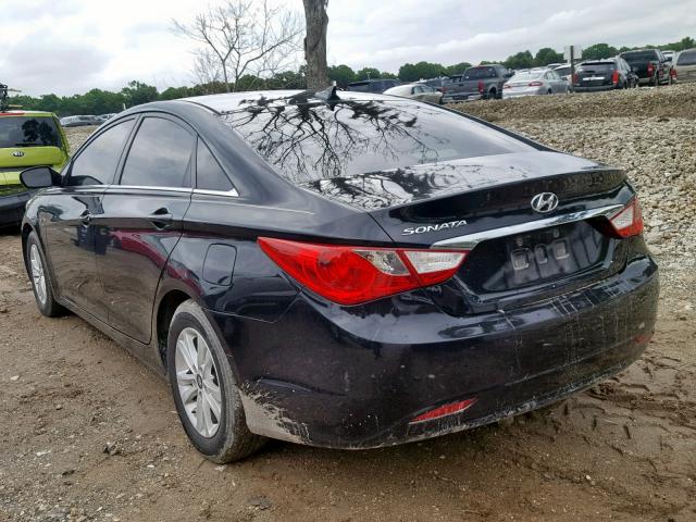 5NPEB4AC5DH733220 - 2013 HYUNDAI SONATA GLS BLACK photo 3