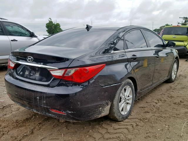 5NPEB4AC5DH733220 - 2013 HYUNDAI SONATA GLS BLACK photo 4