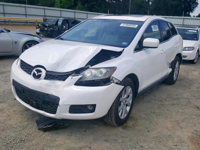 JM3ER293370146477 - 2007 MAZDA CX-7 WHITE photo 2