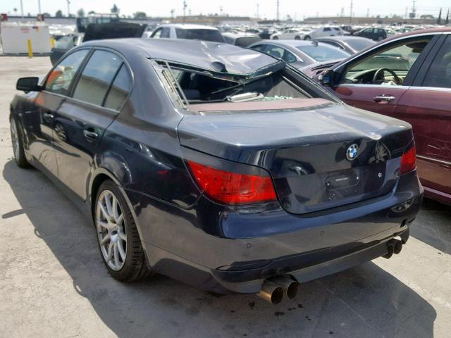 WBANB535X7CP08301 - 2007 BMW 550 I BLUE photo 3