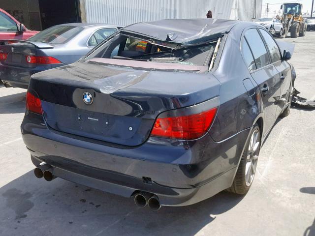 WBANB535X7CP08301 - 2007 BMW 550 I BLUE photo 4