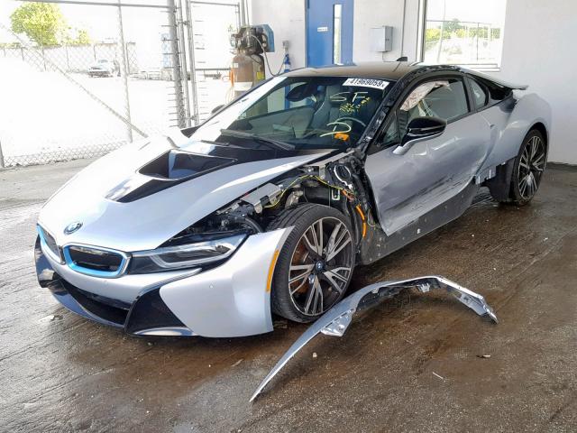 WBY2Z2C52FV392510 - 2015 BMW I8 SILVER photo 2