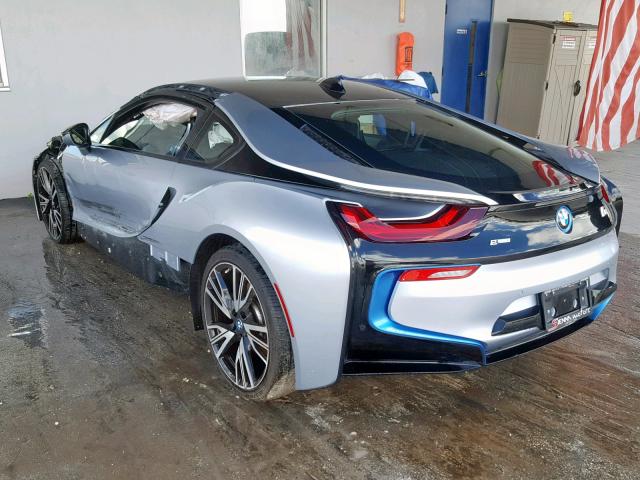 WBY2Z2C52FV392510 - 2015 BMW I8 SILVER photo 3