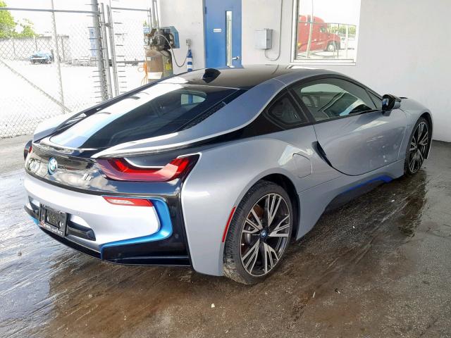 WBY2Z2C52FV392510 - 2015 BMW I8 SILVER photo 4