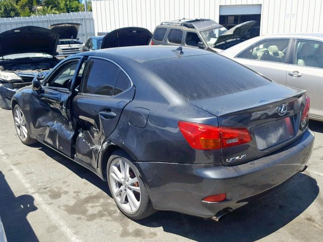 JTHBE262772010939 - 2007 LEXUS IS 350 BLUE photo 3