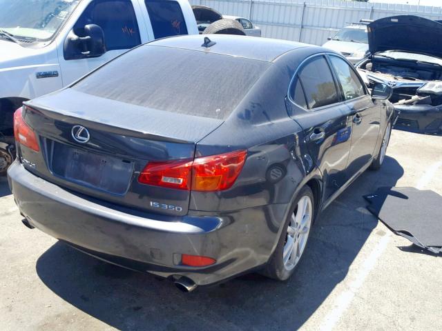 JTHBE262772010939 - 2007 LEXUS IS 350 BLUE photo 4