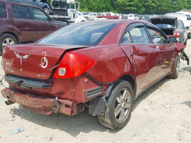 1G2ZH57N484233564 - 2008 PONTIAC G6 GT RED photo 4