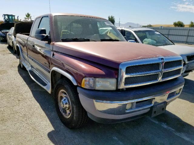 3B7KC23672M213619 - 2002 DODGE RAM 2500 BURGUNDY photo 1