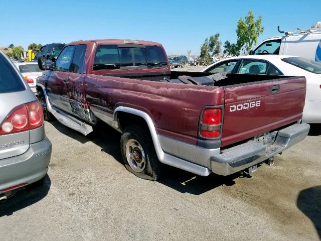 3B7KC23672M213619 - 2002 DODGE RAM 2500 BURGUNDY photo 3