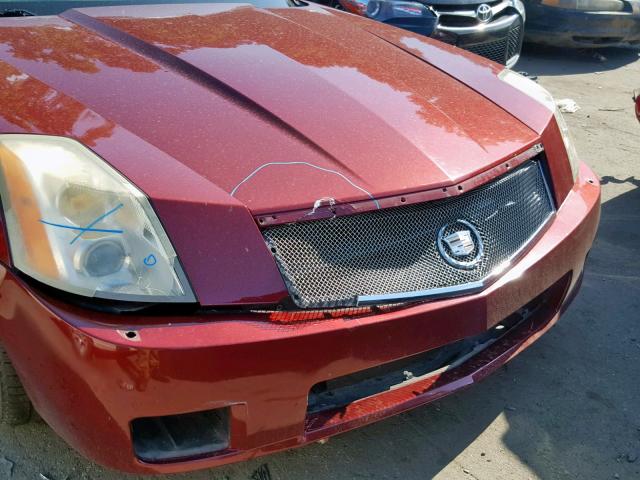 1G6YX36D965602310 - 2006 CADILLAC XLR-V BURGUNDY photo 9