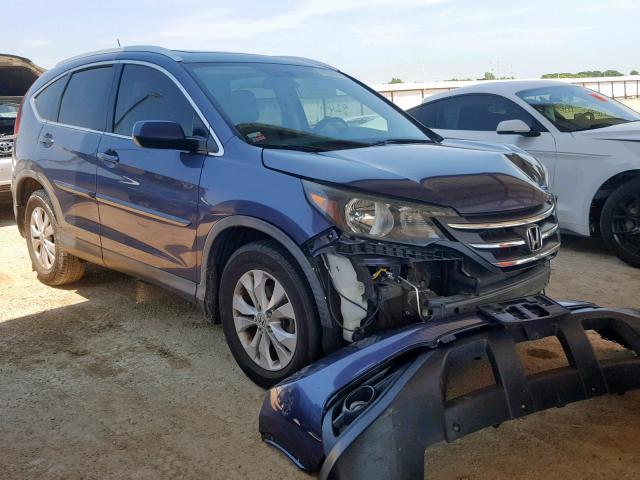 5J6RM3H79CL007704 - 2012 HONDA CR-V EXL BLUE photo 1