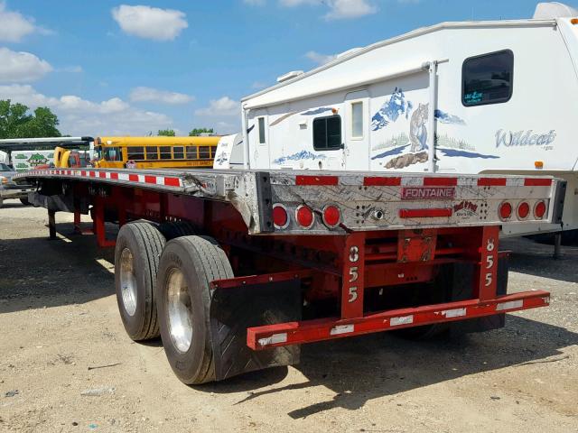 13N1482C2G1512776 - 2016 FONTAINE FLATBED TR RED photo 3