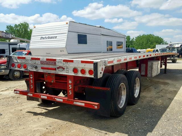 13N1482C2G1512776 - 2016 FONTAINE FLATBED TR RED photo 4