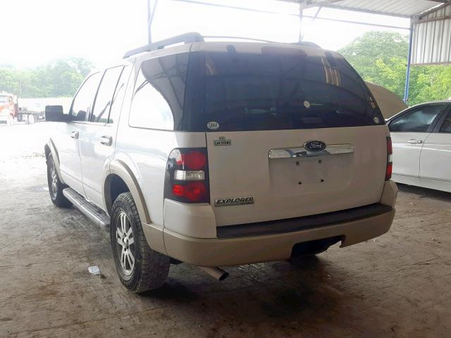 1FMEU6EE9AUA43193 - 2010 FORD EXPLORER E WHITE photo 3