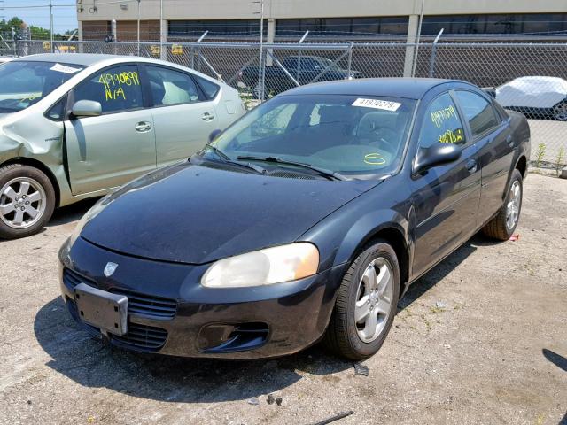 1B3EL46X83N601769 - 2003 DODGE STRATUS SE BLACK photo 2