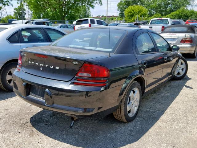 1B3EL46X83N601769 - 2003 DODGE STRATUS SE BLACK photo 4