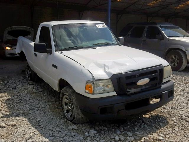 1FTYR10D07PA01815 - 2007 FORD RANGER WHITE photo 1