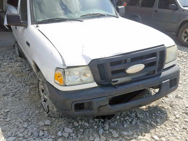 1FTYR10D07PA01815 - 2007 FORD RANGER WHITE photo 9