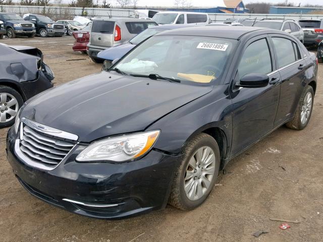 1C3CCBAB8DN640101 - 2013 CHRYSLER 200 LX BLACK photo 2