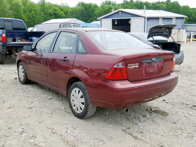 1FAFP34N37W313263 - 2007 FORD FOCUS ZX4 RED photo 3