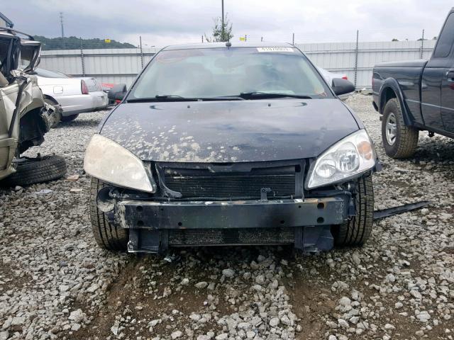 1G2ZF57B084286791 - 2008 PONTIAC G6 VALUE L BLACK photo 9