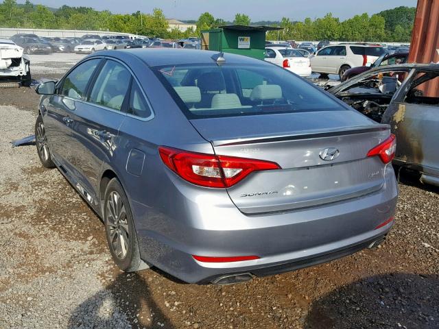 5NPE34AF1GH423500 - 2016 HYUNDAI SONATA SPO SILVER photo 3