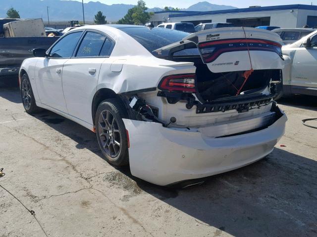 2C3CDXJG5JH235713 - 2018 DODGE CHARGER GT WHITE photo 3