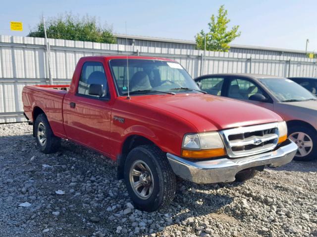 1FTYR10C8YTA37882 - 2000 FORD RANGER RED photo 1