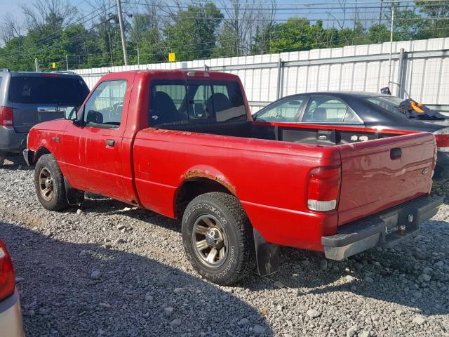 1FTYR10C8YTA37882 - 2000 FORD RANGER RED photo 3