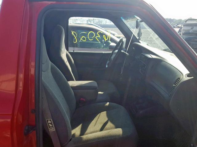 1FTYR10C8YTA37882 - 2000 FORD RANGER RED photo 5