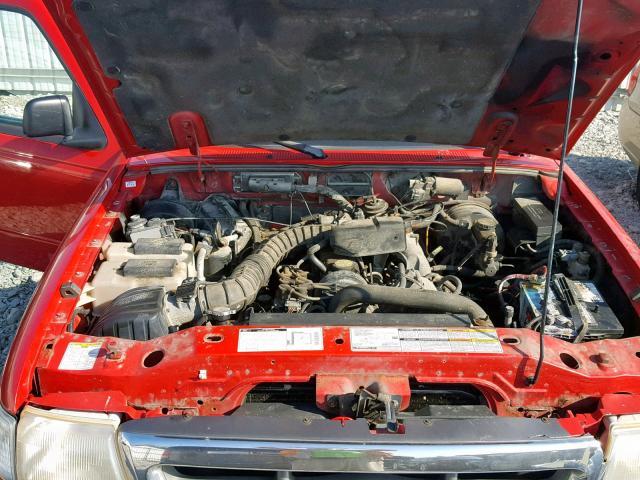 1FTYR10C8YTA37882 - 2000 FORD RANGER RED photo 7