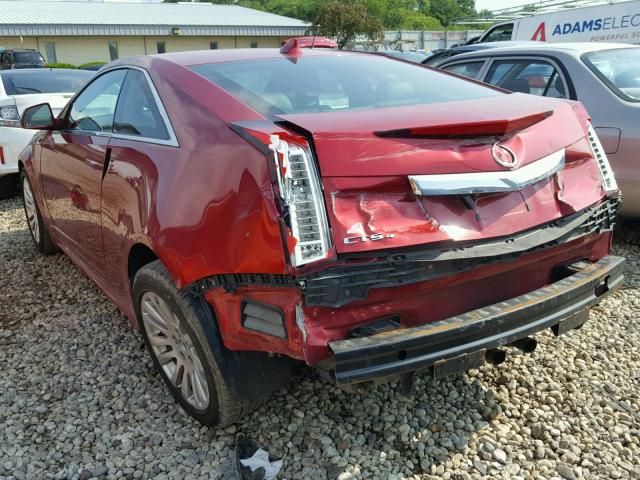 1G6DM1ED5B0118218 - 2011 CADILLAC CTS PERFOR RED photo 3