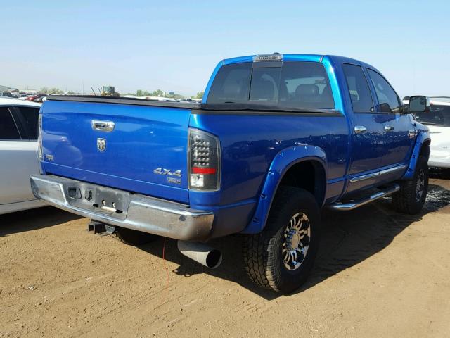 3D7KS28A18G231434 - 2008 DODGE RAM 2500 S BLUE photo 4