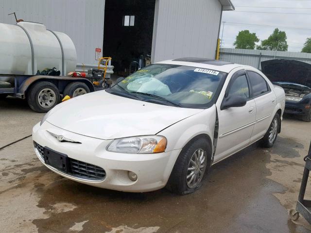 1C3EL56R22N295547 - 2002 CHRYSLER SEBRING LX WHITE photo 2