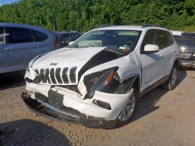 1C4PJMDS8FW650814 - 2015 JEEP CHEROKEE L WHITE photo 2