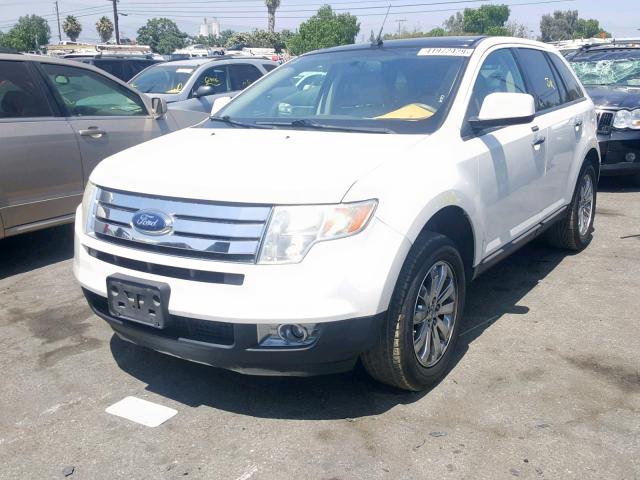 2FMDK3JC1ABA06357 - 2010 FORD EDGE SEL WHITE photo 2