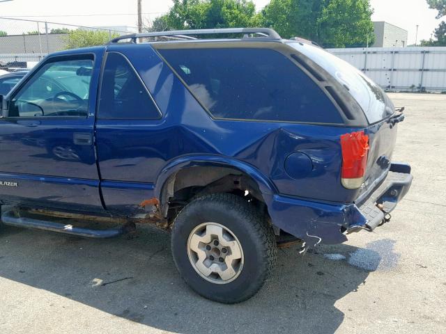 1GNCT18WX2K132426 - 2002 CHEVROLET BLAZER BLUE photo 9