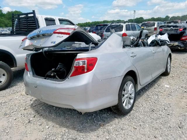 4T1BD1FK0CU012766 - 2012 TOYOTA CAMRY HYBR SILVER photo 4