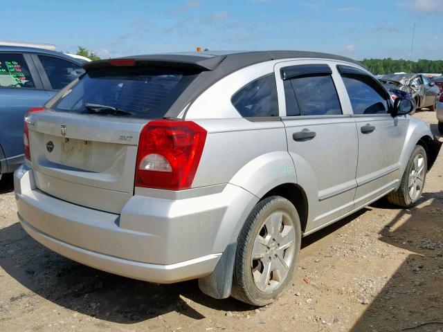 1B3JB48B87D502397 - 2007 DODGE CALIBER SX SILVER photo 4