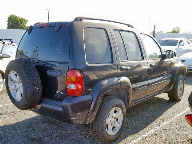 1J4GK58K82W158107 - 2002 JEEP LIBERTY LI BLACK photo 4