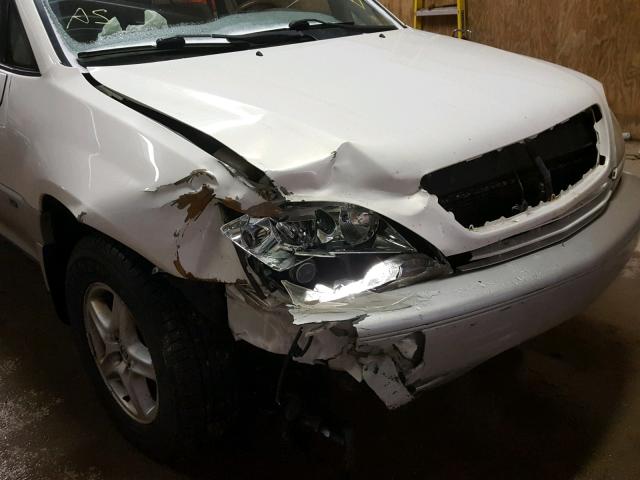 JTJHF10U920261850 - 2002 LEXUS RX 300 WHITE photo 9