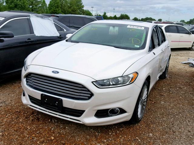 3FA6P0K99ER240601 - 2014 FORD FUSION TIT WHITE photo 2