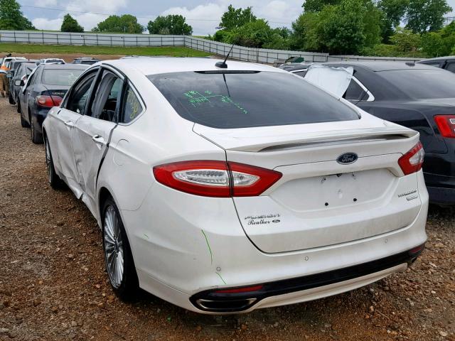 3FA6P0K99ER240601 - 2014 FORD FUSION TIT WHITE photo 3